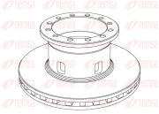 NCA1020.20 Brzdový kotouč HEAVY DUTY KAWE