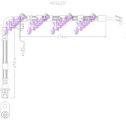 H6922Q KAWE brzdová hadica H6922Q KAWE
