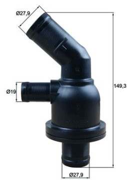 TH 55 87 Termostat, chladivo BEHR MAHLE