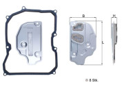 HX 150KIT Hydraulický filtr, automatická převodovka MAHLE