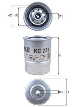 KC 236 Palivový filtr MAHLE