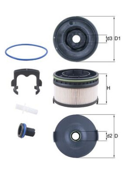 KX 568KIT Palivový filtr MAHLE