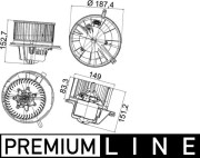 AB 148 000P vnitřní ventilátor BEHR *** PREMIUM LINE *** MAHLE