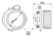 AB 257 000S vnitřní ventilátor BEHR MAHLE