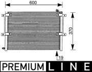 AC 171 000P Kondenzátor, klimatizace BEHR *** PREMIUM LINE *** MAHLE