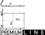 AC 579 000P Kondenzátor, klimatizace BEHR *** PREMIUM LINE *** MAHLE