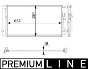 AC 64 000P Kondenzátor, klimatizace BEHR *** PREMIUM LINE *** MAHLE