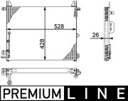 AC 656 000P Kondenzátor, klimatizace BEHR *** PREMIUM LINE *** MAHLE