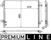 AC 734 000P Kondenzátor, klimatizace BEHR *** PREMIUM LINE *** MAHLE