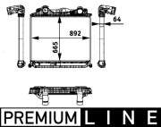 CI 119 000P Chladič turba BEHR *** PREMIUM LINE *** MAHLE