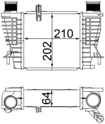 CI 264 000S Chladič turba BEHR MAHLE