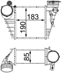 CI 299 000S Chladič turba BEHR MAHLE