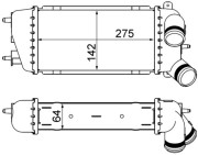 CI 309 000S Chladič turba BEHR MAHLE