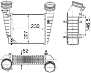 CI 346 000S Chladič turba BEHR MAHLE