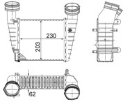 CI 347 000S Chladič turba BEHR MAHLE