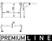 CI 34 000P Chladič turba BEHR *** PREMIUM LINE *** MAHLE