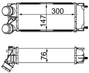 CI 367 000S Chladič turba BEHR MAHLE