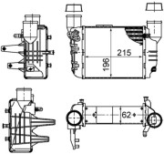 CI 381 000S Chladič turba BEHR MAHLE