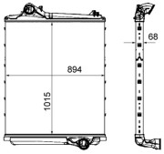 CI 452 000P Chladič turba BEHR *** PREMIUM LINE *** MAHLE