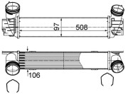 CI 491 000S Chladič turba BEHR MAHLE