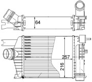 CI 498 000S Chladič turba BEHR MAHLE