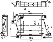 CI 508 000S Chladič turba BEHR MAHLE