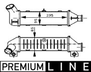 CI 60 000P Chladič turba BEHR *** PREMIUM LINE *** MAHLE