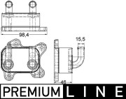 CLC 168 000P Olejový chladič, motorový olej BEHR *** PREMIUM LINE *** MAHLE