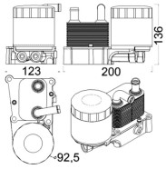 CLC 191 000S MAHLE chladič motorového oleja CLC 191 000S MAHLE