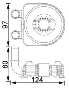 CLC 193 000S Olejový chladič, motorový olej Ausgabe Nr. 03/2018: Beschädigtes Ölfilterpapier MAHLE