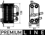 CLC 66 000P Olejový chladič, motorový olej BEHR *** PREMIUM LINE *** MAHLE