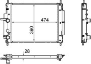 CR 1107 000P Chladič, chlazení motoru BEHR *** PREMIUM LINE *** MAHLE