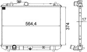 CR 1194 000S MAHLE chladič motora CR 1194 000S MAHLE