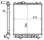 CR 837 000S Chladič, chlazení motoru BEHR MAHLE