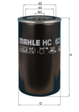 HC 62 MAHLE hydraulický filter automatickej prevodovky HC 62 MAHLE