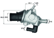 TI 125 88 Termostat, chladivo BEHR MAHLE