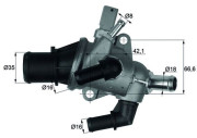 TI 158 83 Termostat, chladivo BEHR MAHLE