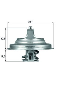 TX 54 83D Termostat, chladivo BEHR MAHLE