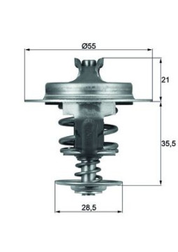 TX 67 83D Termostat, chladivo BEHR MAHLE