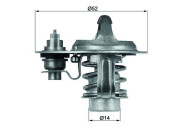 TX 76 88D Termostat, chladivo BEHR MAHLE