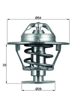 TX 86 76D Termostat, chladivo BEHR MAHLE