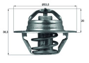 TX 88 88D Termostat, chladivo BEHR MAHLE