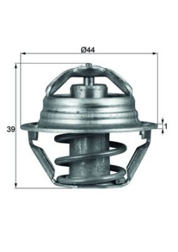 TX 90 87D Termostat, chladivo BEHR MAHLE