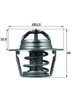 TX 91 89D Termostat, chladivo BEHR MAHLE