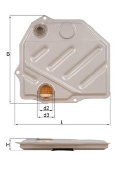 HX 46 Hydraulický filtr, automatická převodovka MAHLE