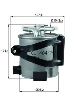 KLH 44/25 Palivový filtr MAHLE