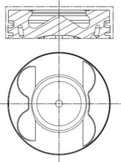 001 PI 00178 000 Píst MAHLE