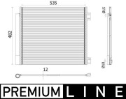 AC 944 000P Kondenzátor, klimatizace MAHLE