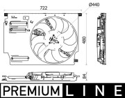 CFF 533 000P Větrák, chlazení motoru BEHR *** PREMIUM LINE *** MAHLE