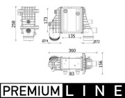 CI 553 000P Chladič turba BEHR *** PREMIUM LINE *** MAHLE